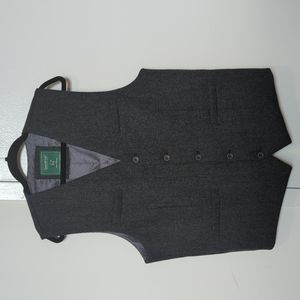 Aran Vest, gray, size 48.
